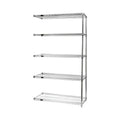 Wire 4 Shelf Addon Kit Stainless 74In