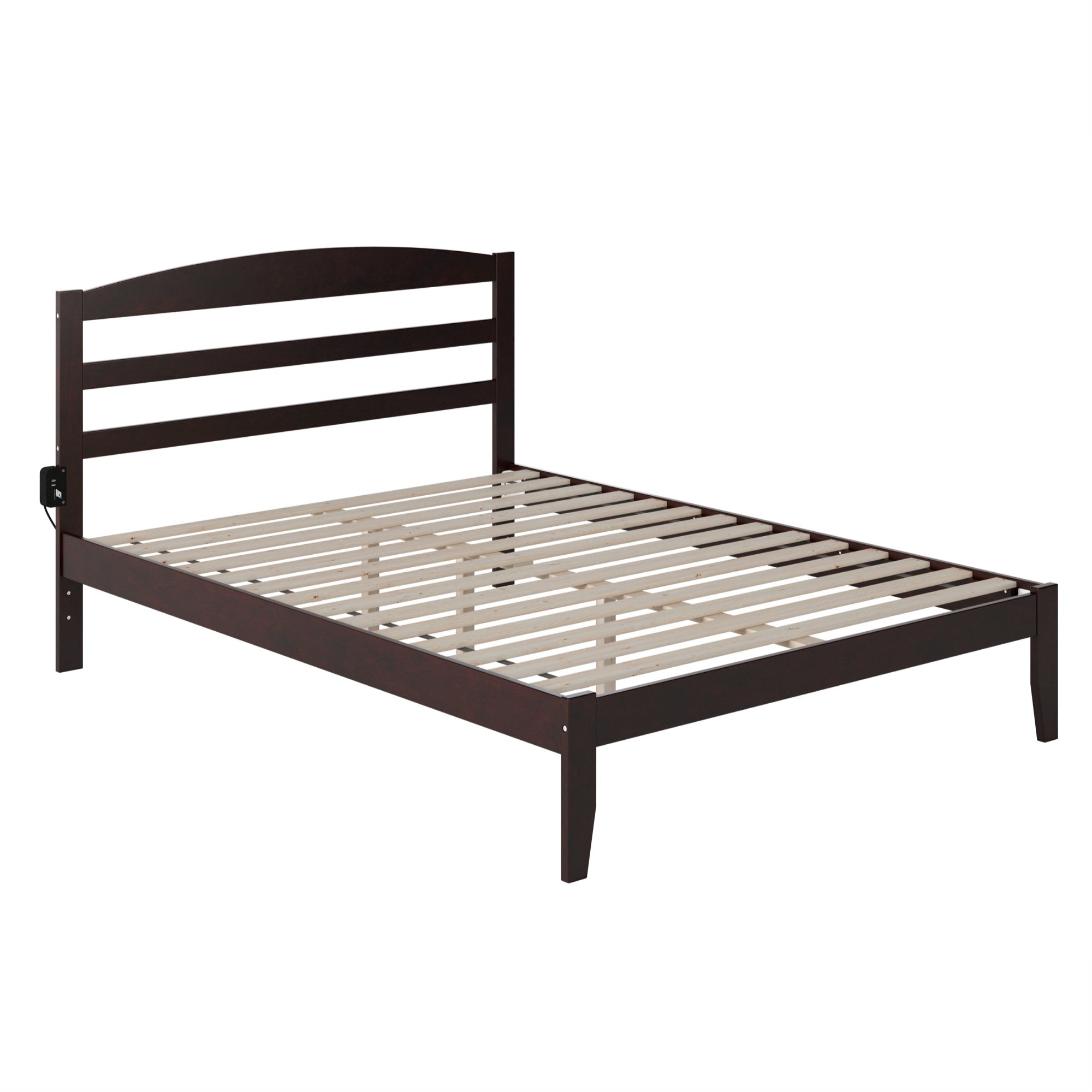 Warren, Solid Wood Platform Bed, Queen, Espresso