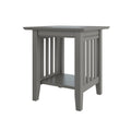 Mission End Table Grey