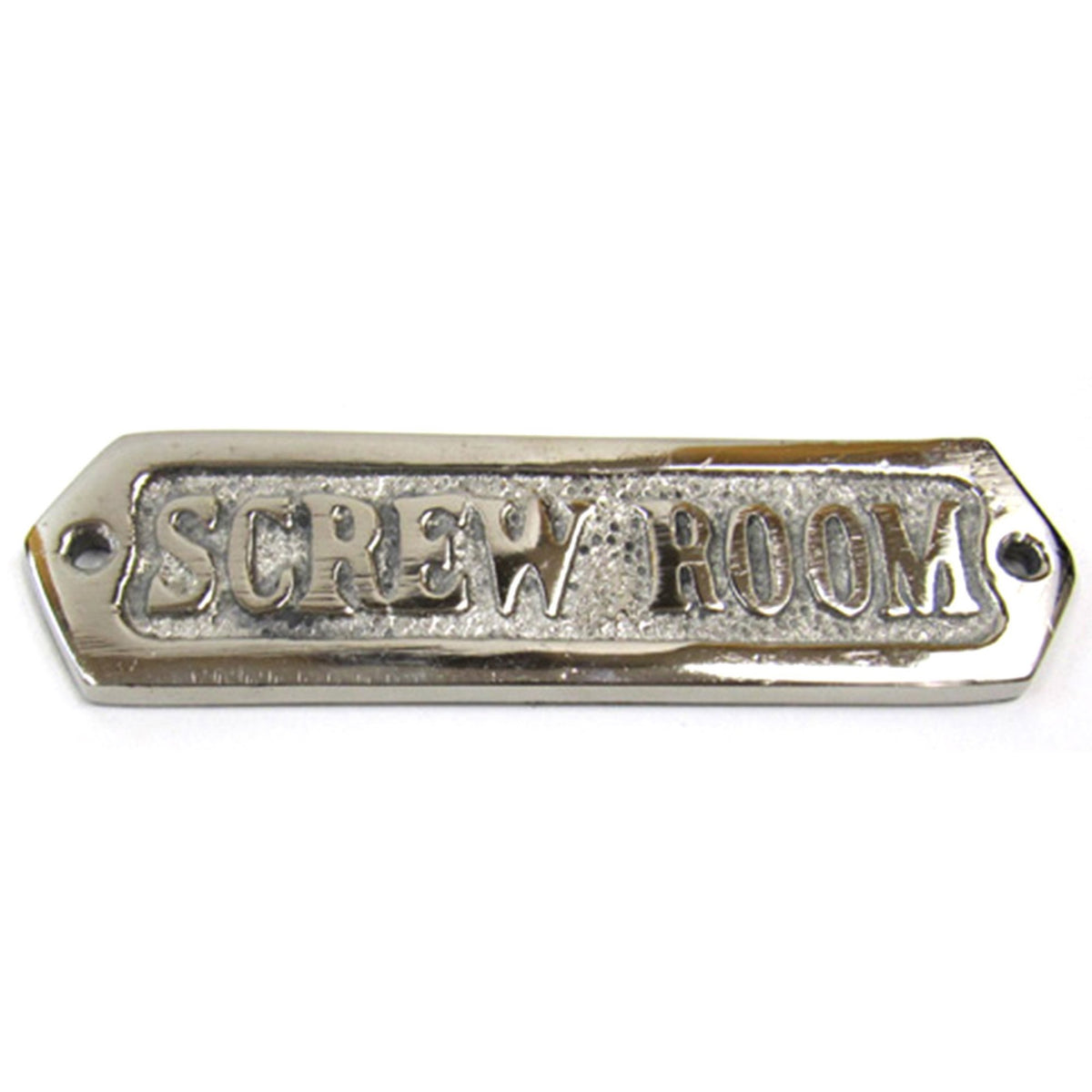 Chrome Plated Sign  Inch Screw Room Inch