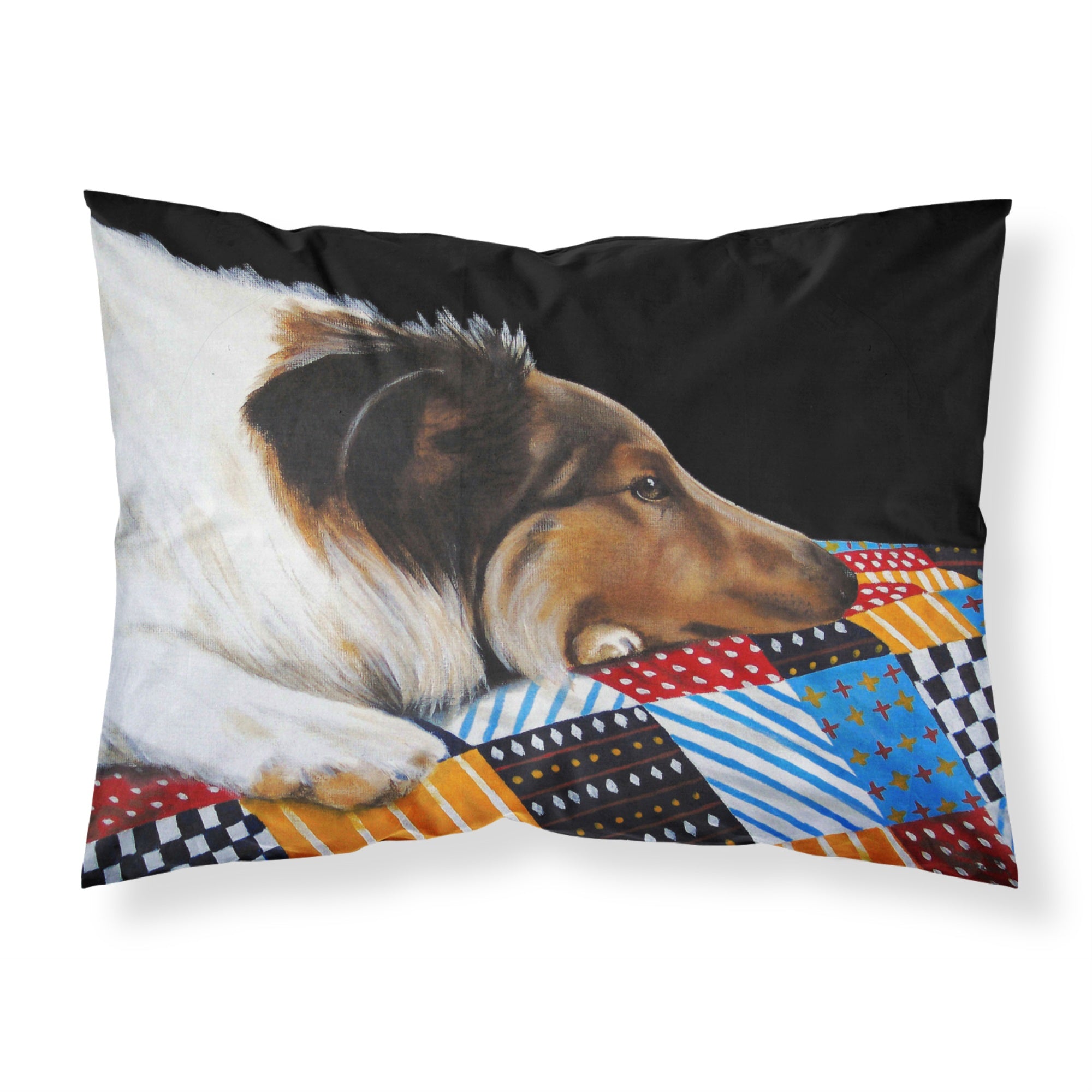 'Caroline'S Treasures Day Dreamer Collie Fabric Standard Pillowcase Amb1037Pillowcase, Multicolor'