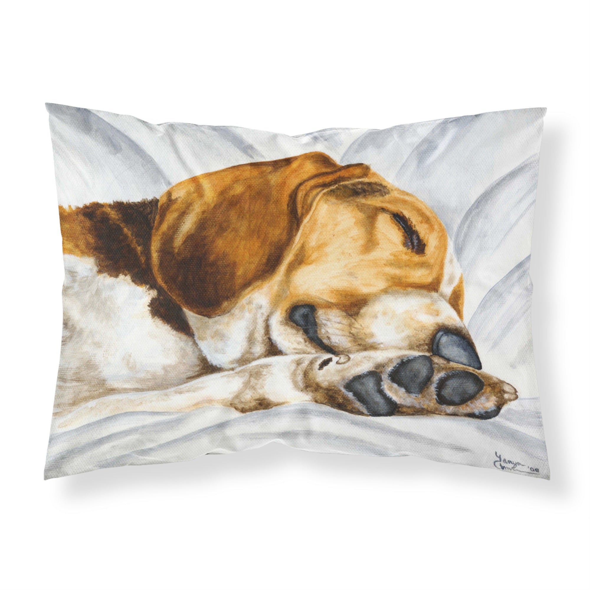 'Caroline'S Treasures ''Beagle Bliss'' Printed, Polyester Envelope Closure Pillowcase, Standard, Multicolor'