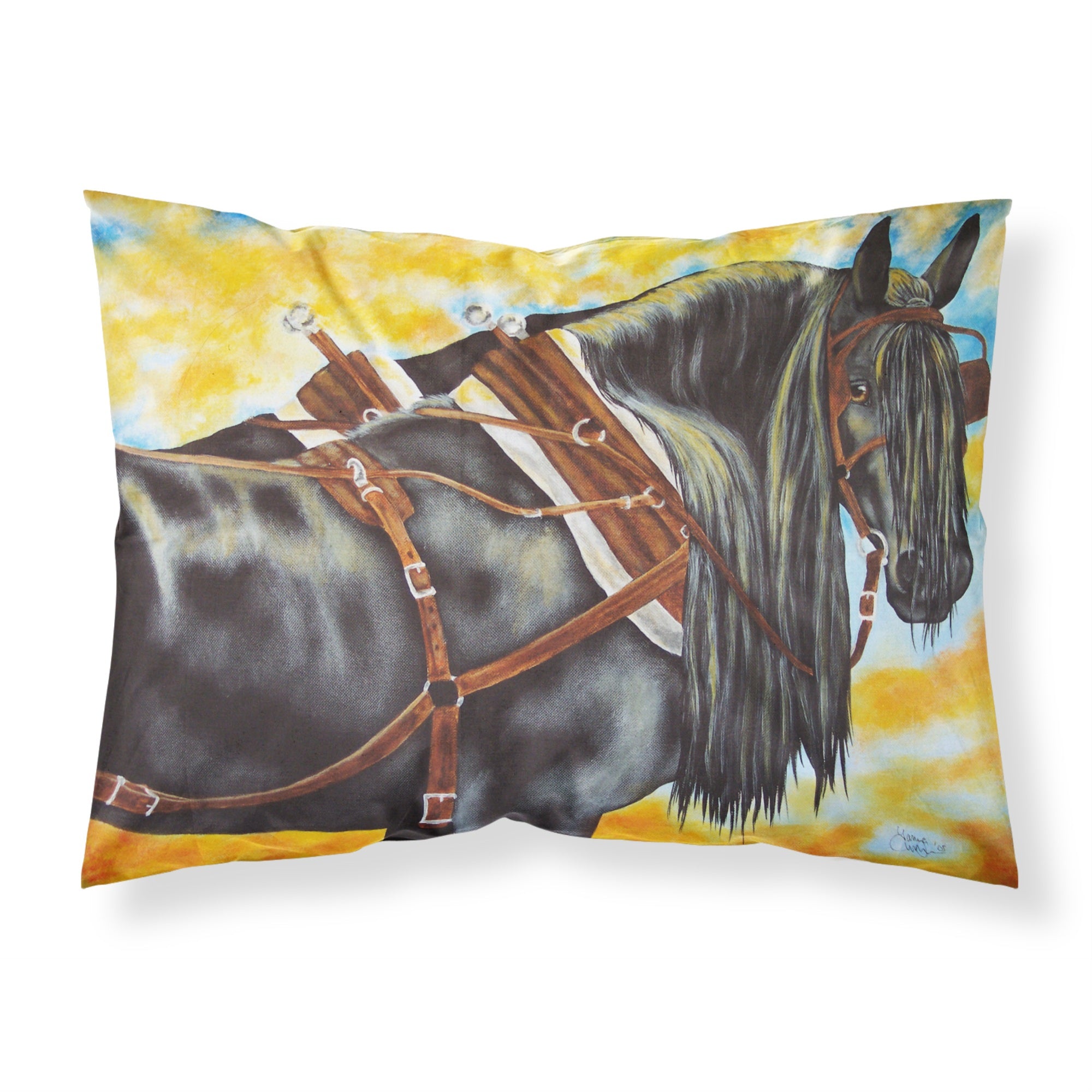 'Caroline'S Treasures Day'S End Horse Fabric Standard Pillowcase Amb1238Pillowcase, Multicolor'