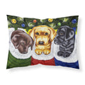 'Caroline'S Treasures Christmas Stocking Surprise Labrador Fabric Standard Pillowcase Amb1315Pillowcase, Multicolor'