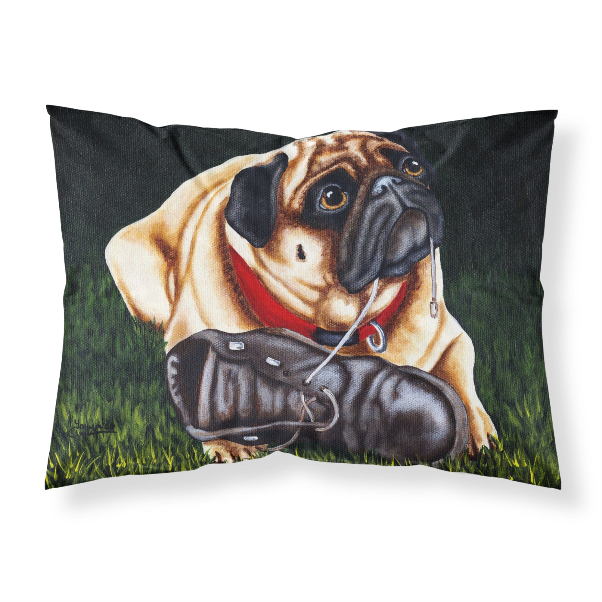 'Caroline'S Treasures Cluster Buster The Pug Fabric Standard Pillowcase Amb1382Pillowcase, Multicolor'