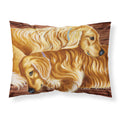 'Caroline'S Treasures Zeus And Chloie The Golden Retrievers Fabric Standard Pillowcase Amb1387Pillowcase, Multicolor'