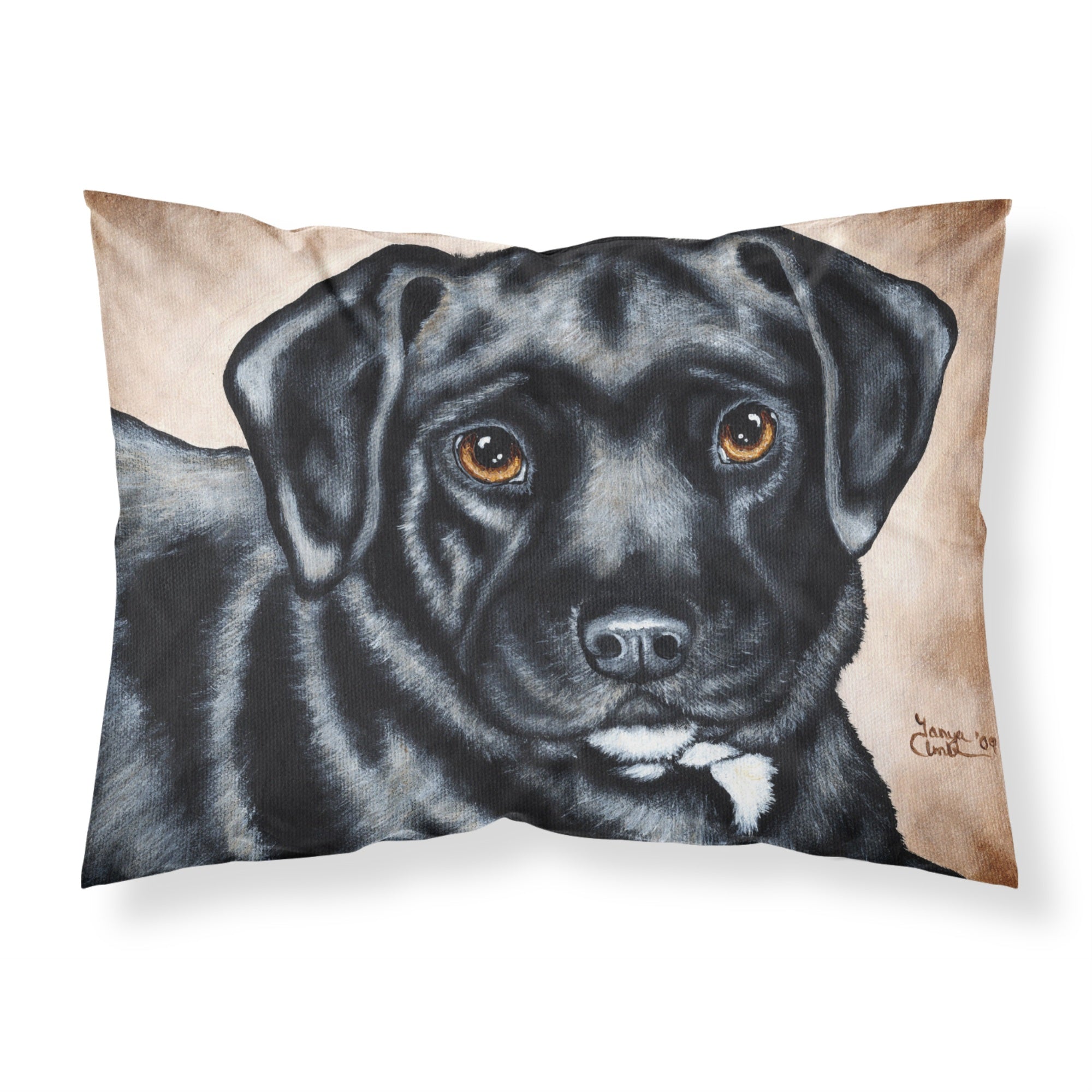 'Caroline'S Treasures Black Bart The Labrador Fabric Standard Pillowcase Amb1415Pillowcase, Multicolor'