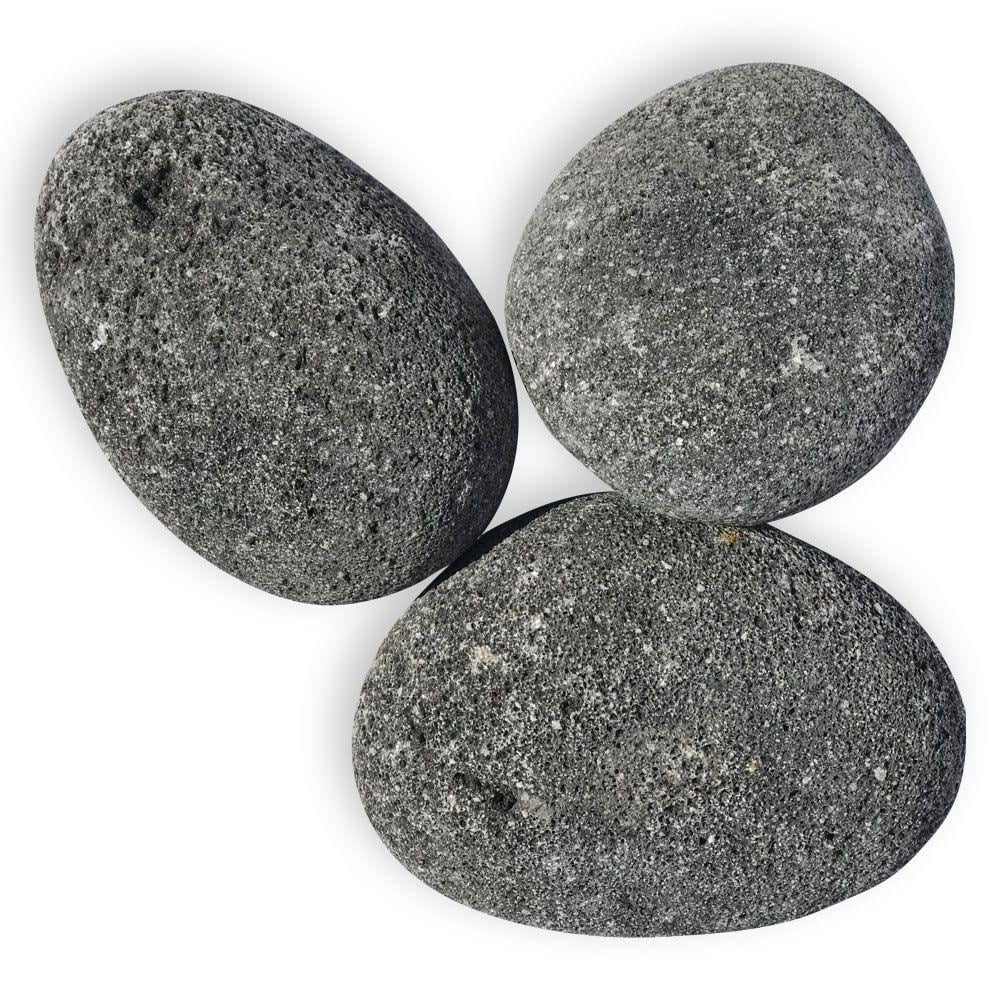 American Fireglass Lavast-Xl-10 Gray & Black Lava Stone - Extra Large  10 Lbs