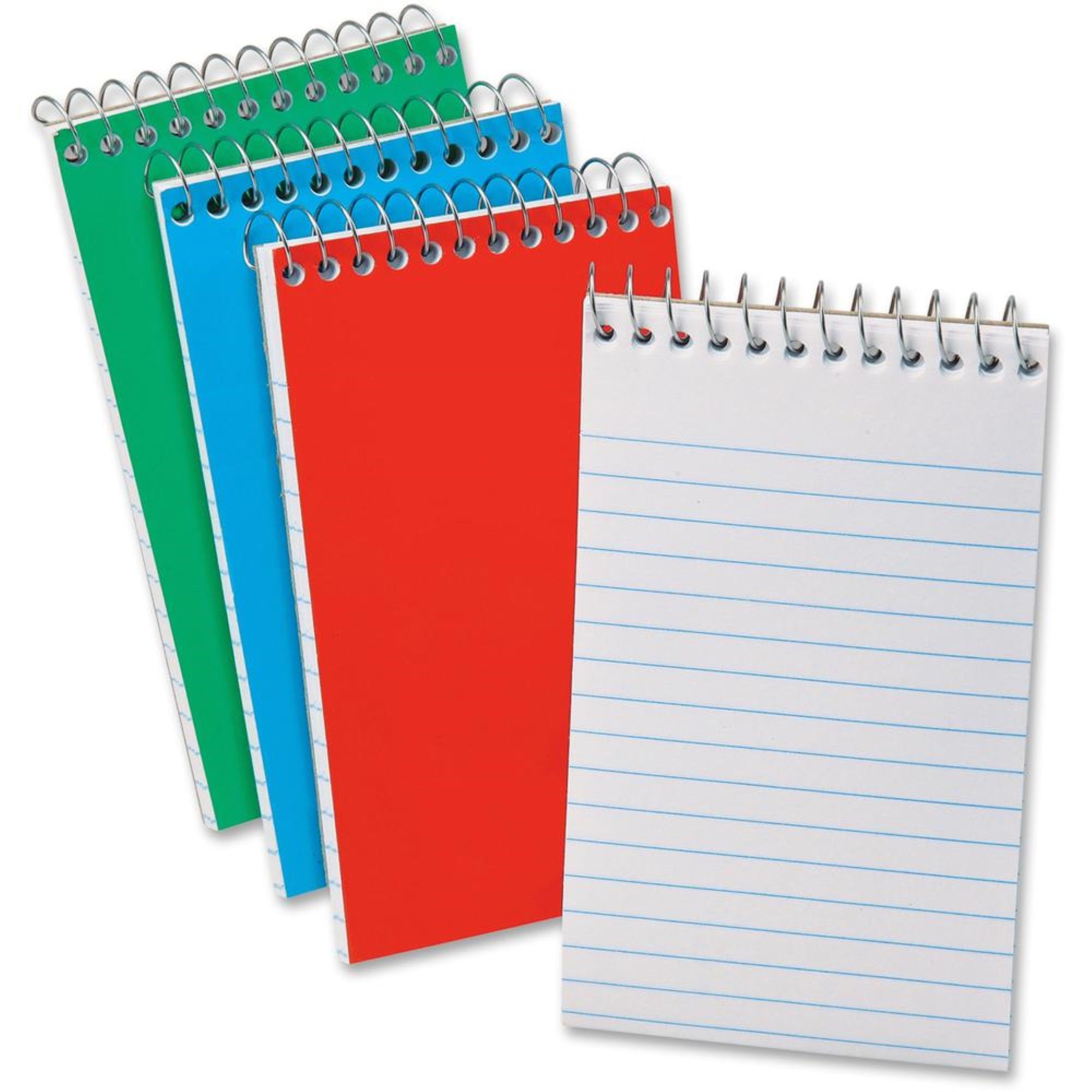 Ampad Wirebound Pocket Memo Book - 40 Sheets - Wire Bound - Narrow Ruled - 0.25 Ruled - 15 Lb Basis Weight - 4 X 6 - White Paper