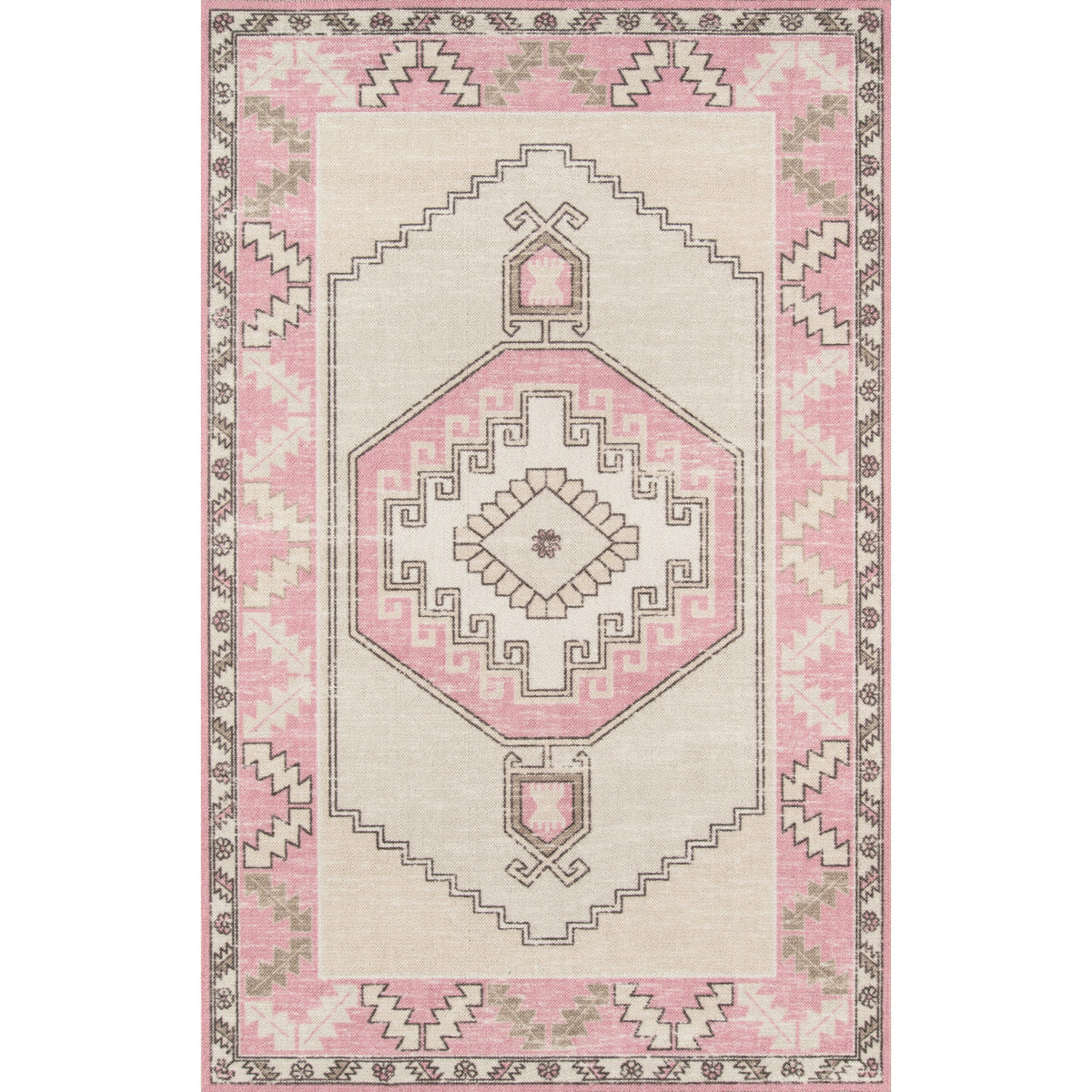 Momeni Anatolia Ana2 Pink  99 Inch  X 126 Inch