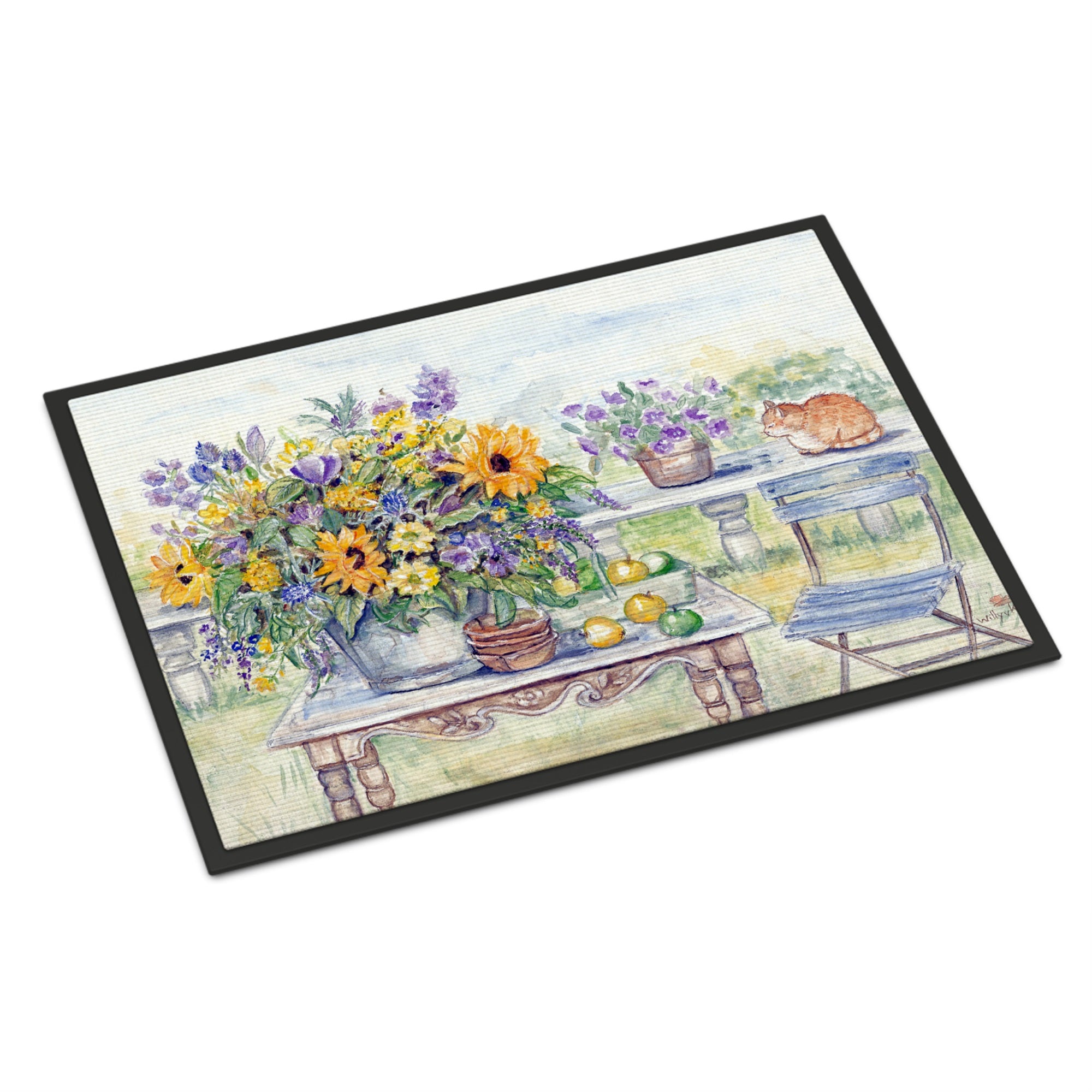 'Caroline'S Treasures Patio Bouquet Of Flowers Indoor Or Outdoor Mat 18X27 Aph3566Mat, 18'' X 27'', Multicolor'