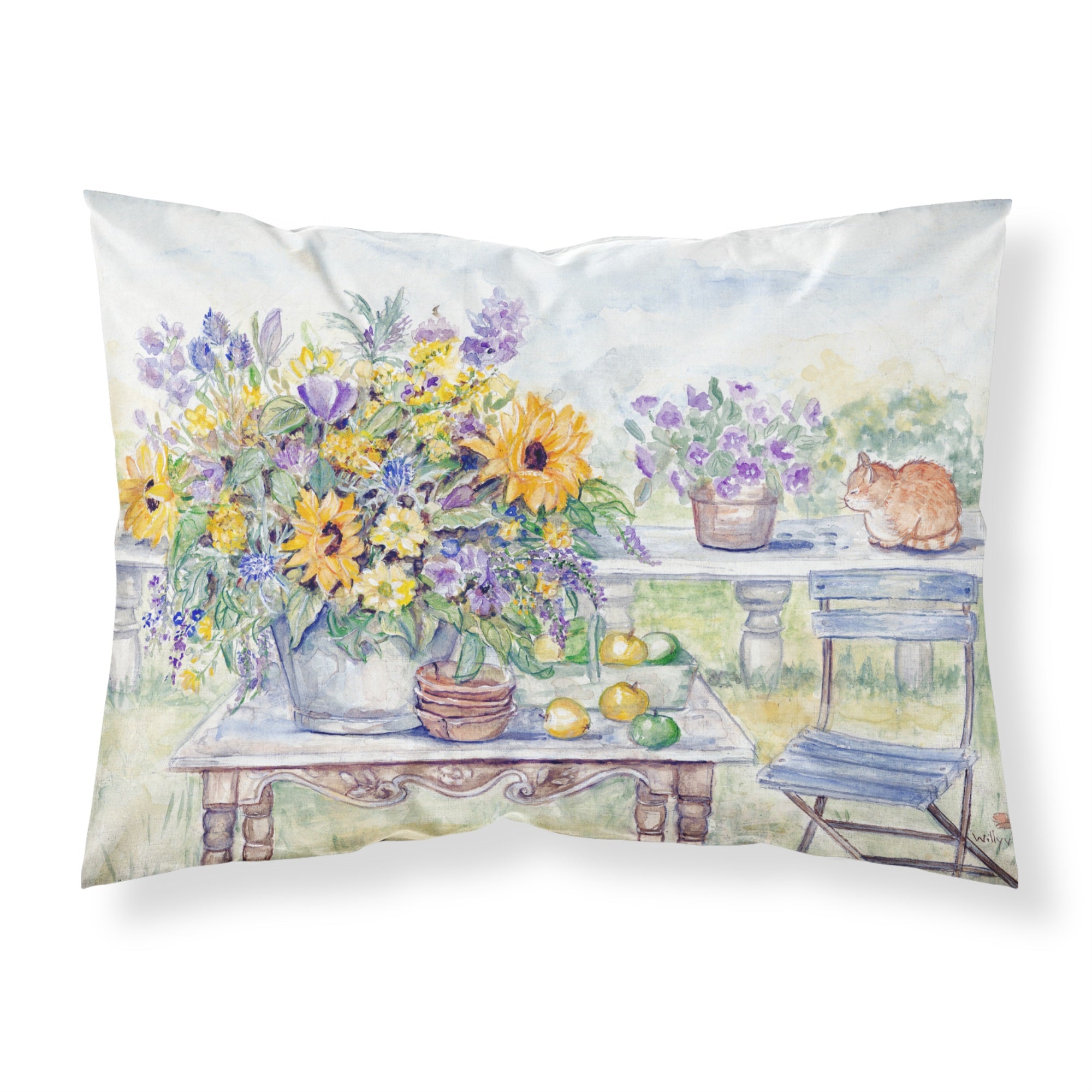 'Caroline'S Treasures Patio Bouquet Of Flowers Fabric Standard Pillowcase Aph3566Pillowcase, Multicolor'