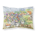 'Caroline'S Treasures Patio Bouquet And Cat Fabric Standard Pillowcase Aph3567Pillowcase, Multicolor'