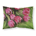 'Caroline'S Treasures ''Pink Tulips'' Printed, Polyester Envelope Closure Pillowcase, Standard, Multicolor'