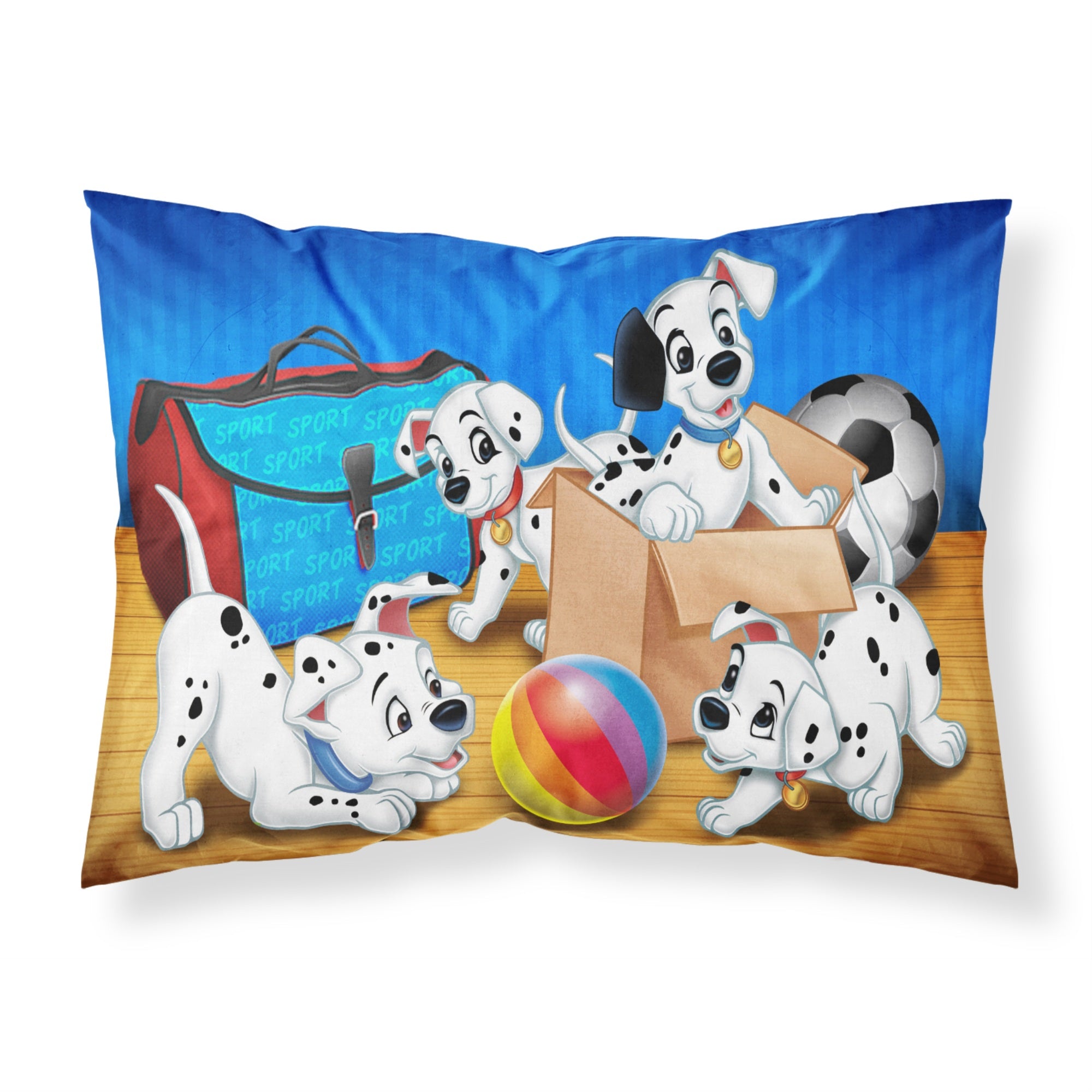 'Caroline'S Treasures Dalmatians Playing Ball Fabric Standard Pillowcase Aph9058Pillowcase, Multicolor'