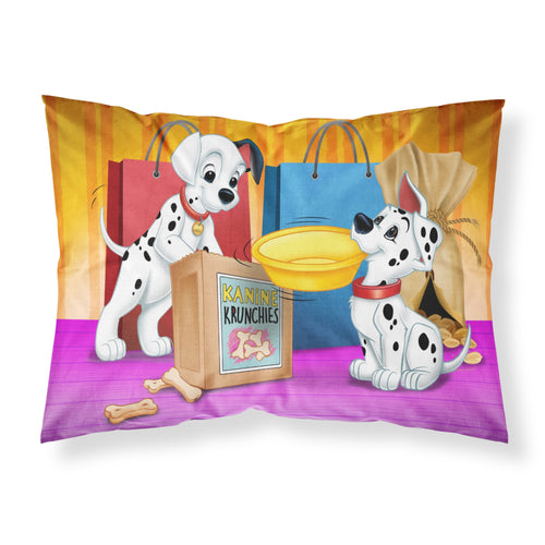 'Caroline'S Treasures ''Dalmatians Snack Time'' Printed, Polyester Envelope Closure Pillowcase, Standard, Multicolor'