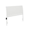 AFI Portland Queen Wood Sleigh Headboard in White