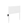 AFI Canyon Solid Wood Rustic Farmhouse Headboard Twin in White