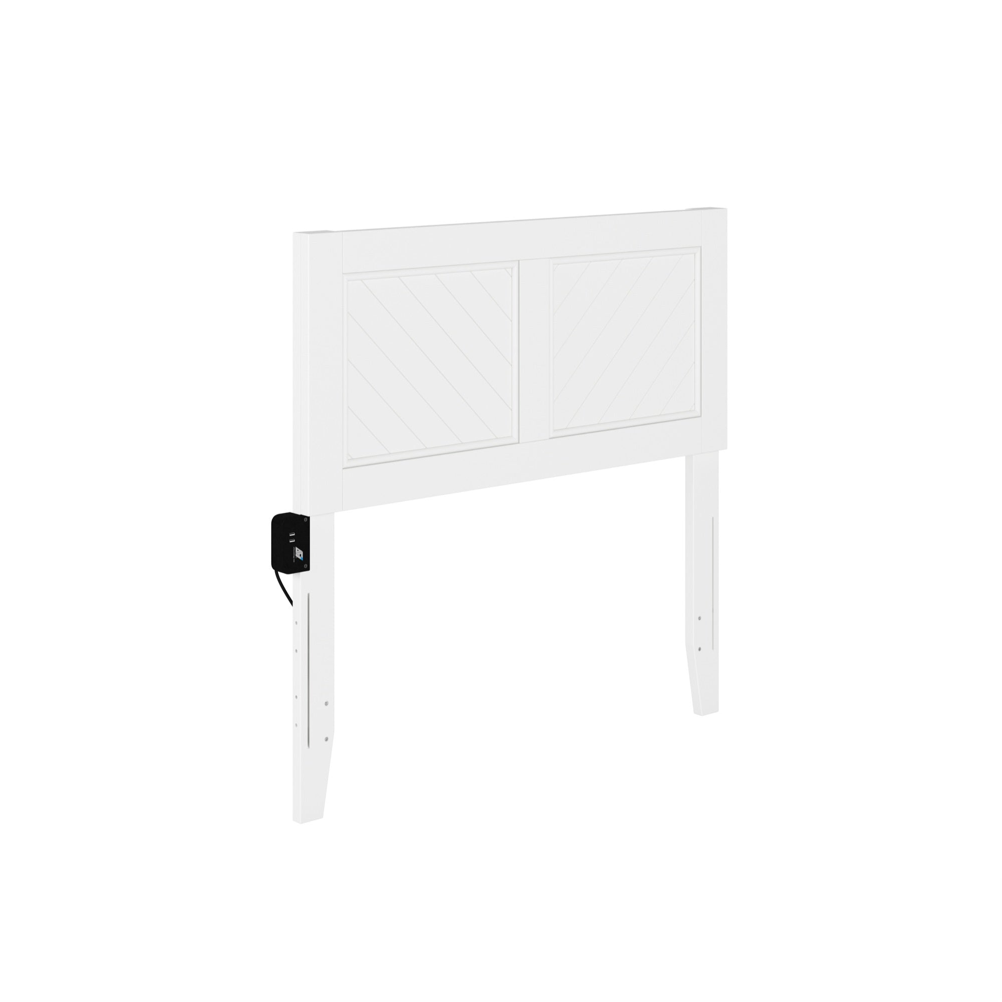AFI Canyon Solid Wood Rustic Farmhouse Headboard Twin in White