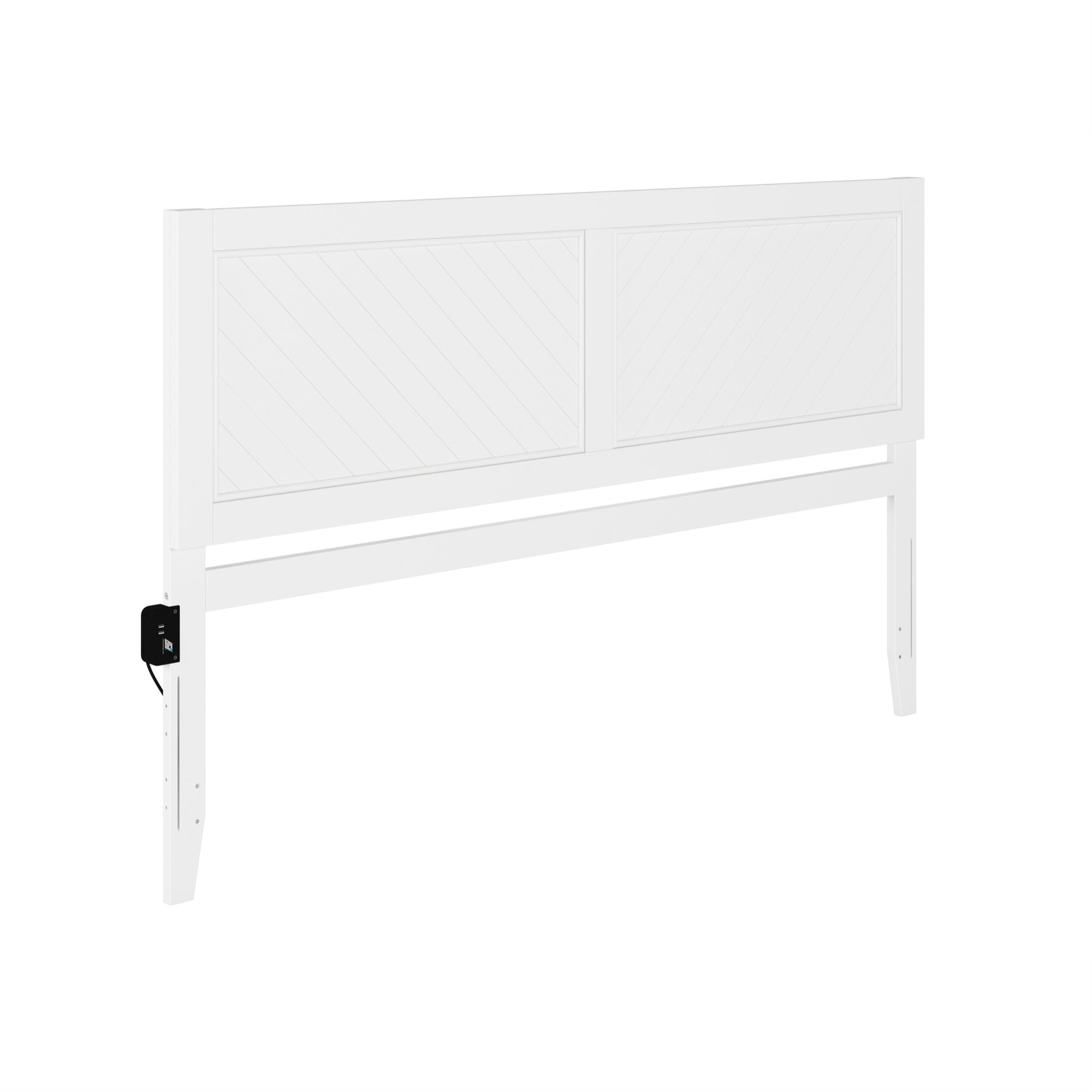 AFI Canyon Solid Wood Rustic Farmhouse Headboard King in White