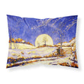 'Caroline'S Treasures Winter Moonrise By Roy Avis Fabric Standard Pillowcase Ara0139Pillowcase, Multicolor'