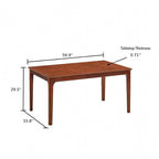 ACTU Farmhouse Dining Table Set with Upholstered Chairs for 4–6