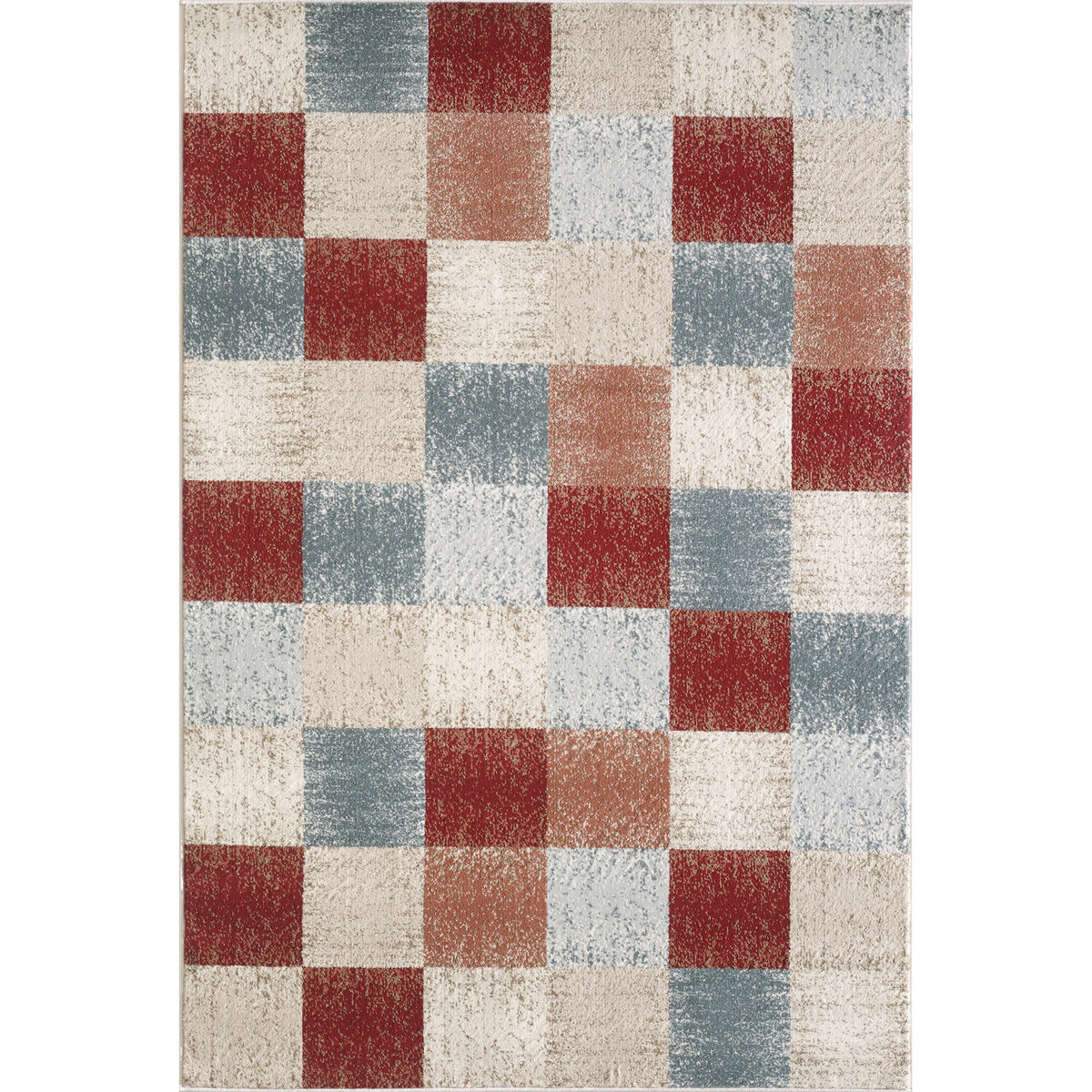 Avalon 5616 Brown Checkered Area Rug, Size  2 X 77 Inch  Runner