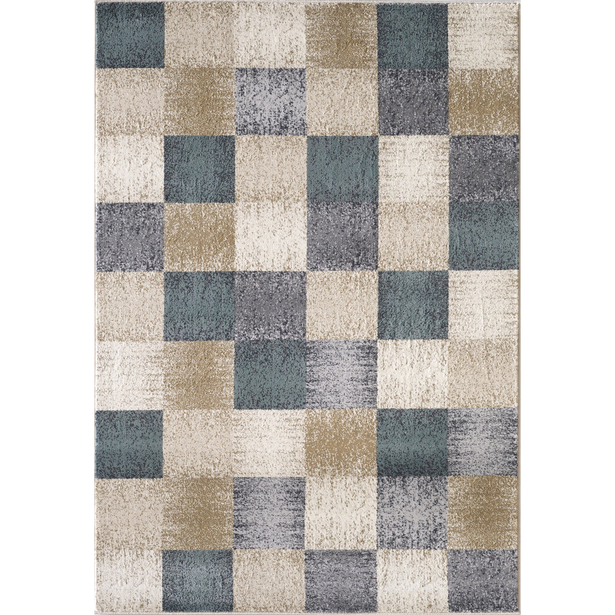 Avalon 5617 Ivory Checkered Area Rug, Size  710 Inch  X 910 Inch