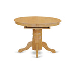 East West Furniture AVAT5-OAK-W 5 Piece Kitchen Table Set for 4 Includes an Oval Dining Room Table with Butterfly Leaf and 4 Solid Wood Seat Chairs, 42x60 Inch, Oak