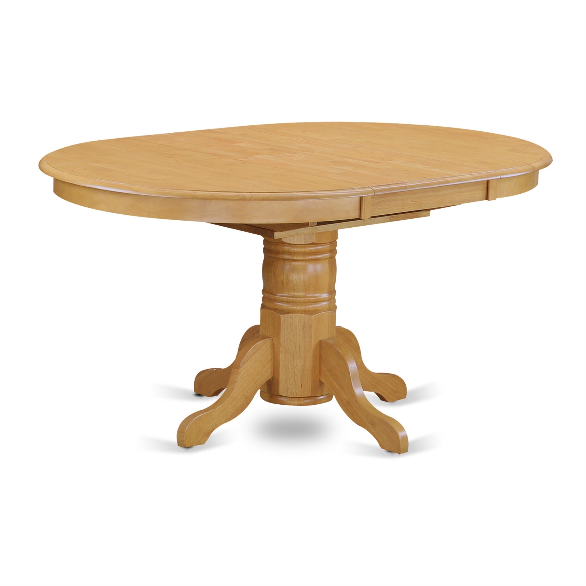 East West Furniture AVNO5-OAK-C Avon 5 Piece Modern Set Includes an Oval Wooden Table with Butterfly Leaf and 4 Linen Fabric Kitchen Dining Chairs, 42x60 Inch, Oak