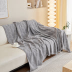 Leaf Universal Furniture Protector Chenille Couch Cover, Large Couch Cover Blanket for Couch Sofa