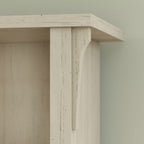 Antique White Large Entryway Coat Rack Storage Shoe Cubby Hall Tree