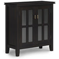Artisan SOLID WOOD Low Storage Cabinet in Hickory Brown