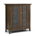 Bedford SOLID WOOD 39 inch Wide Transitional Medium Storage Cabinet in Rustic Natural Aged Brown
