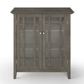 Bedford SOLID WOOD 39 inch Wide Transitional Medium Storage Cabinet in Farmhouse Grey