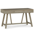 Bowman SOLID WOOD Flip Up Desk in Distressed Grey