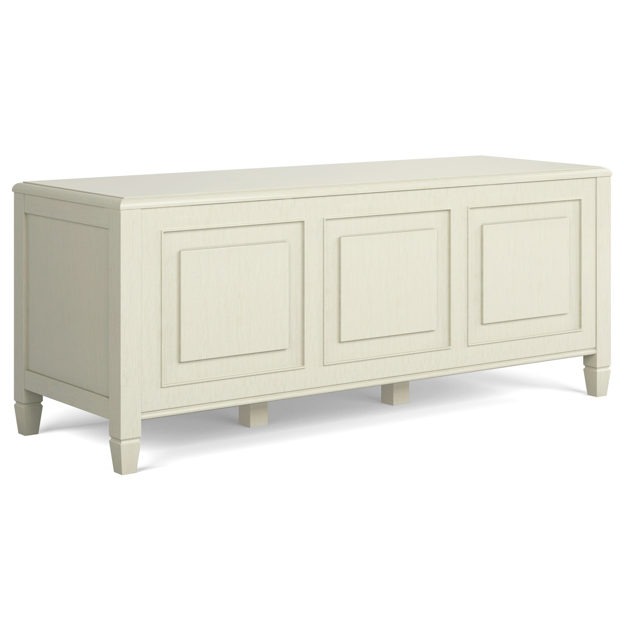 Connaught SOLID WOOD Storage Bench Trunk in Antique White