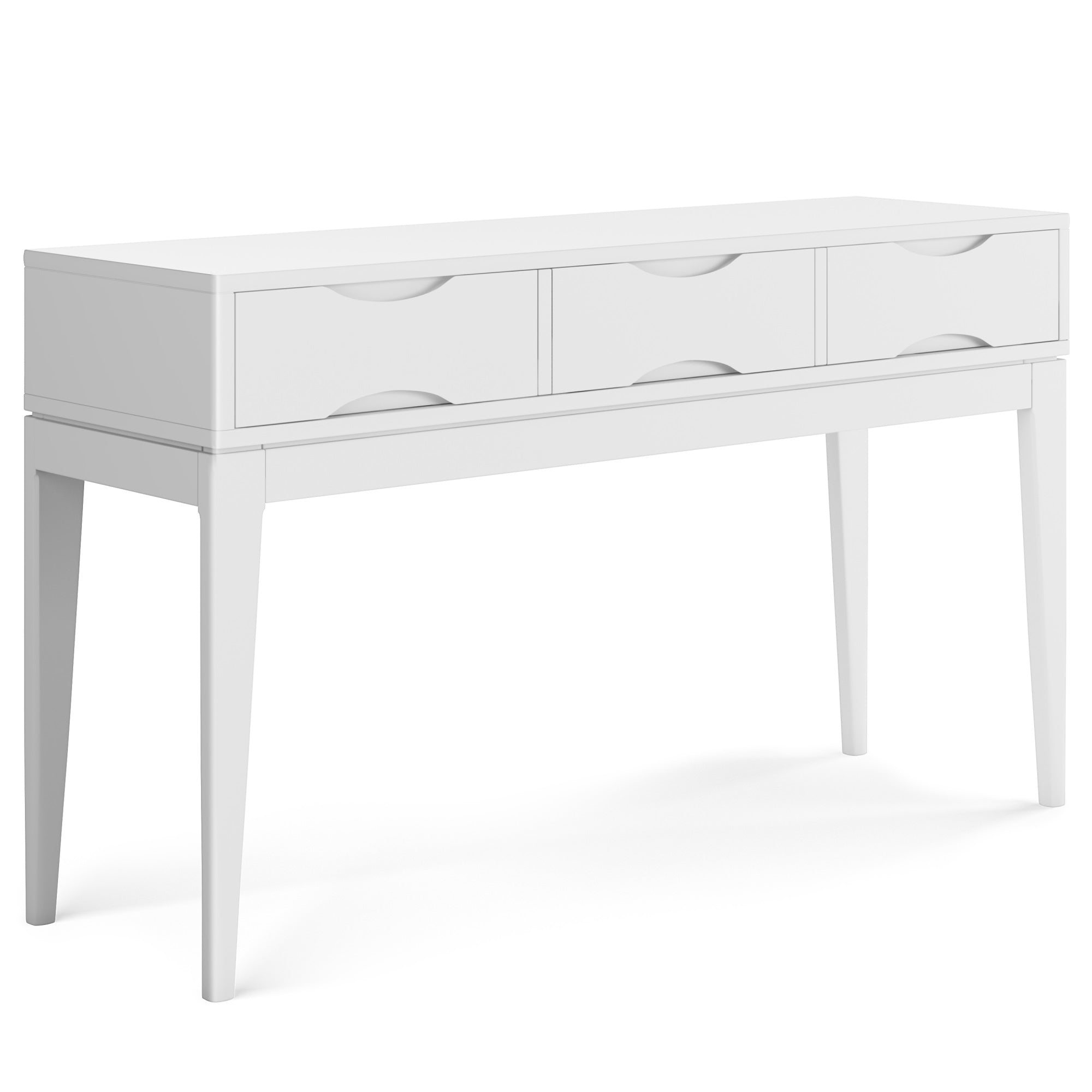Harper SOLID HARDWOOD Console Sofa Table in White