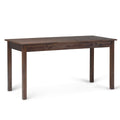 Monroe Solid Acacia Wood Rustic 60 inch Wide Desk in Distressed Charcoal Brown
