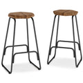 Orson Saddle Counter Height Stool (Set of 2) in Natural