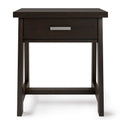 Sawhorse SOLID WOOD 24 in Wide Bedside Nightstand Table