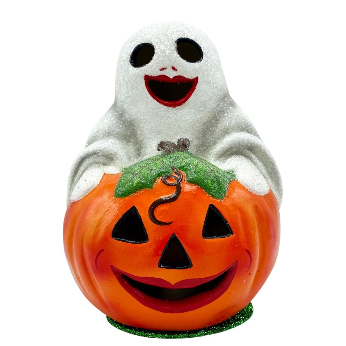 Alexander Taron 409 8 x 5675 x 525 in ghost on Pumpkin Schaller Paper Mache candy container