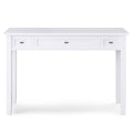 Warm Shaker SOLID WOOD Transitional 48 inch Wide Writing Office Desk in White