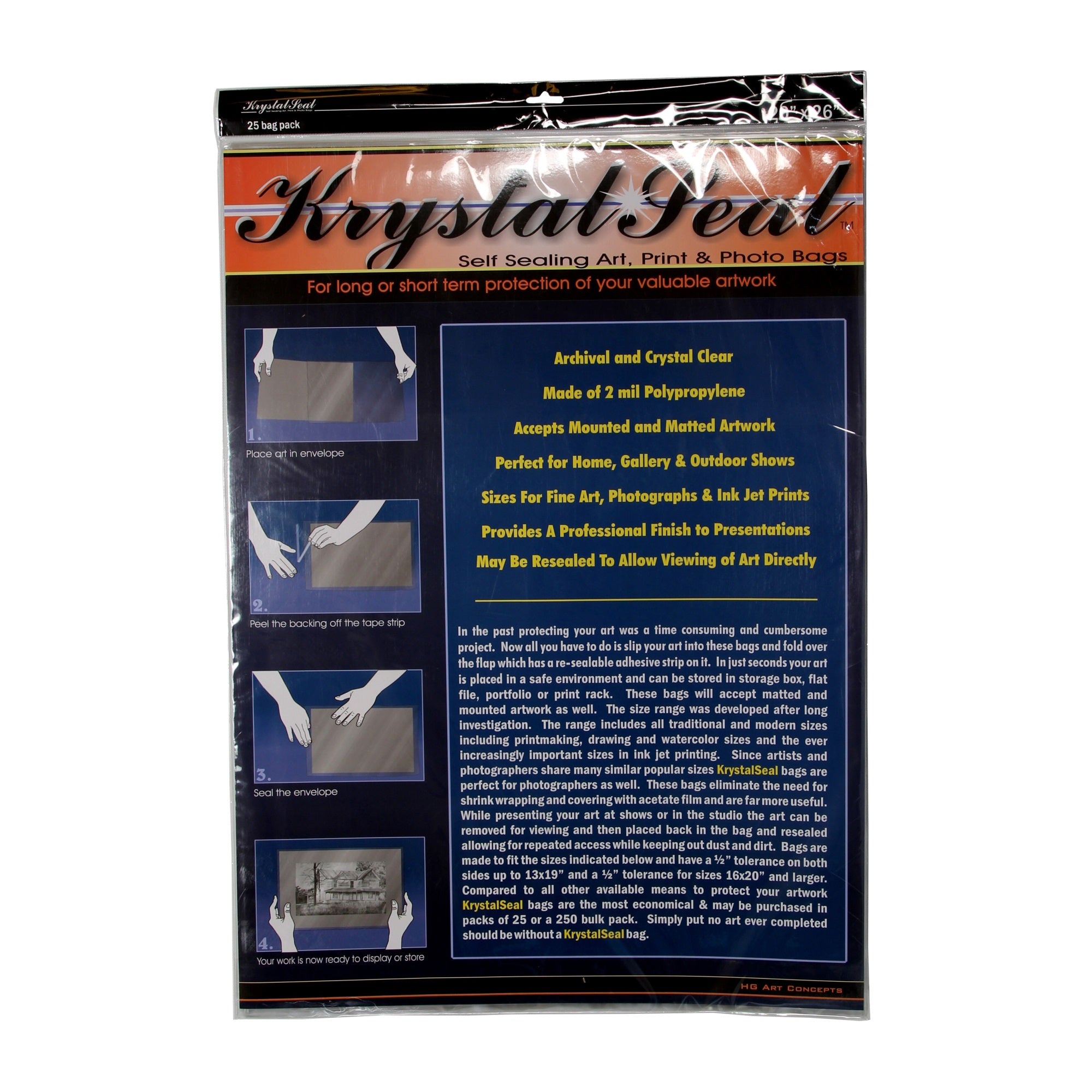 Armadillo Krystal Seal Bags, 20' X 26'