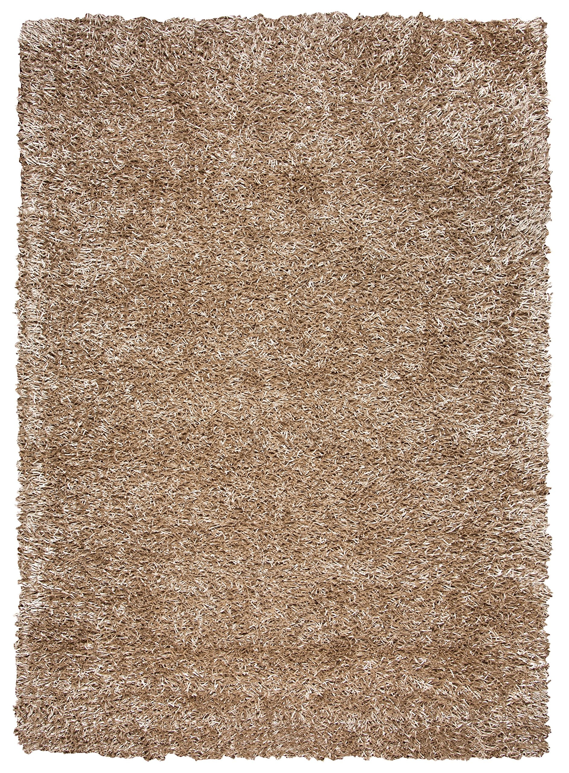 Rizzy Home | Km2318 | Kempton Collection | Polyester Area Rug | 5' X 7' | Tan Solid