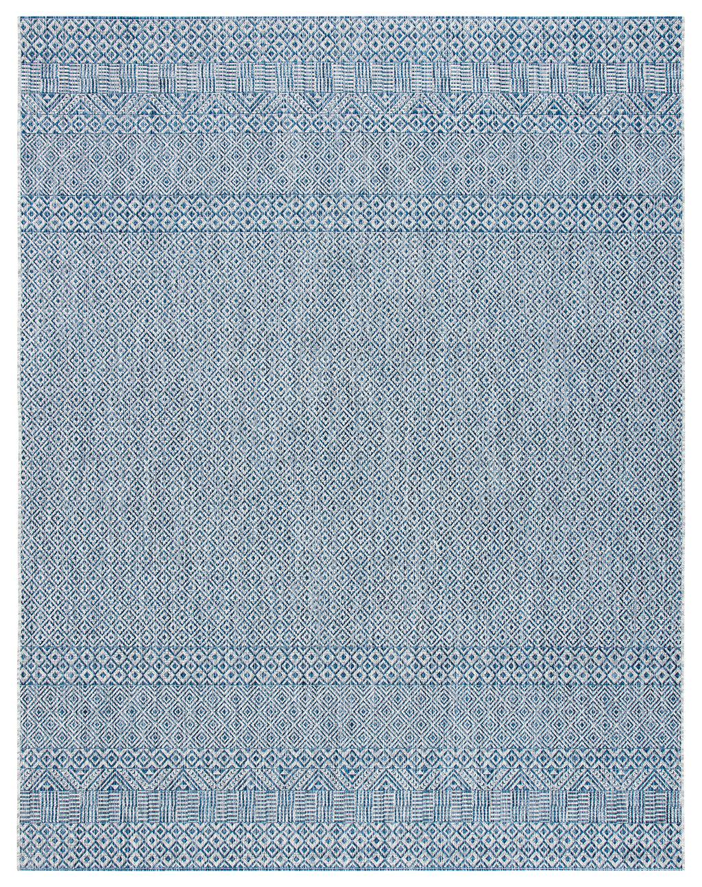 Safavieh Courtyard Collection 8' X 10' Grey/Blue Cy8235 Indoor/ Outdoor Patio Backyard Mudroom Area Rug