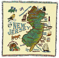 Pure Country Weavers State Of New Jersey Lap Square Blanket - Gift Tapestry Blanket Throw Woven From Cotton - Made In The Usa (5