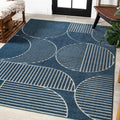 JONATHAN Y SCN104A-4 Nordby High-Low Geometric Arch Scandi Striped Indoor/Outdoor Area Rug, Contemporary, Bohemian, Transitional