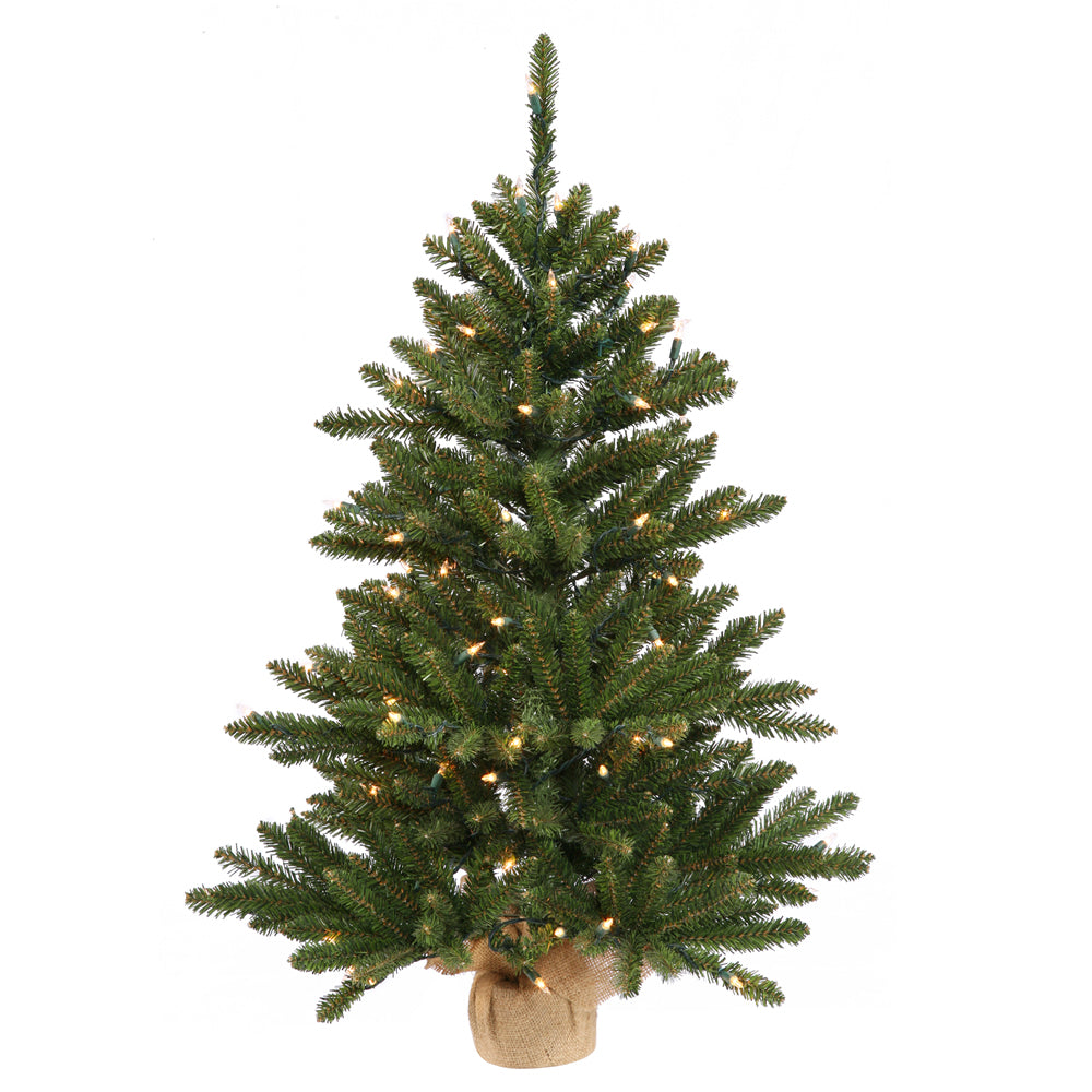 Vickerman 36 Inch  Anoka W/Burlap Base Duraled 100Wmwht  B160437Led