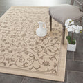 SAFAVIEH Courtyard Collection 27 x 5 Natural / Brown CY2098 Scroll Indoor/ Outdoor Patio Backyard Mudroom Area-Rug